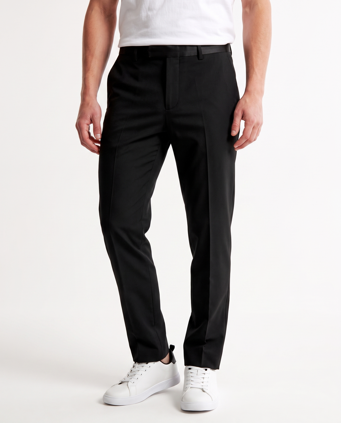 Pantaloni da smoking formal fit eleganti - Nero