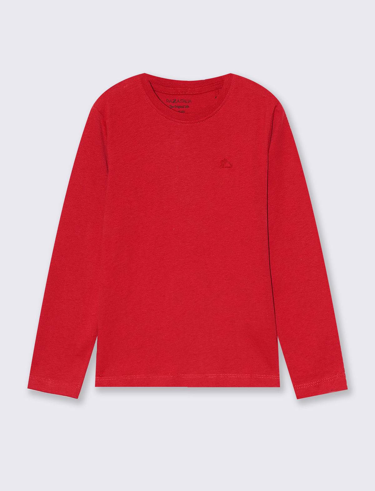 Long sleeve cotton t-shirt - Red