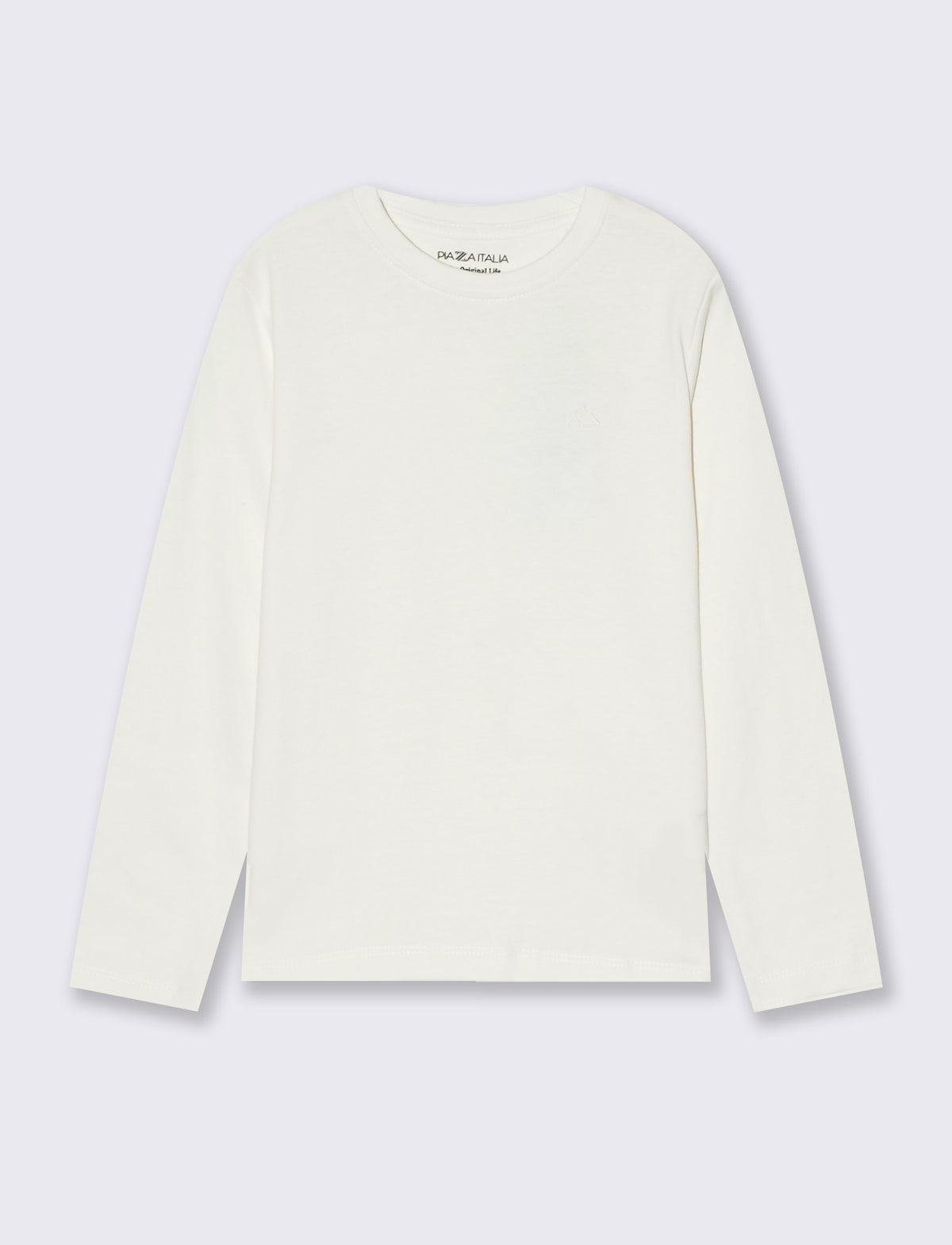 Long sleeve cotton t-shirt - White