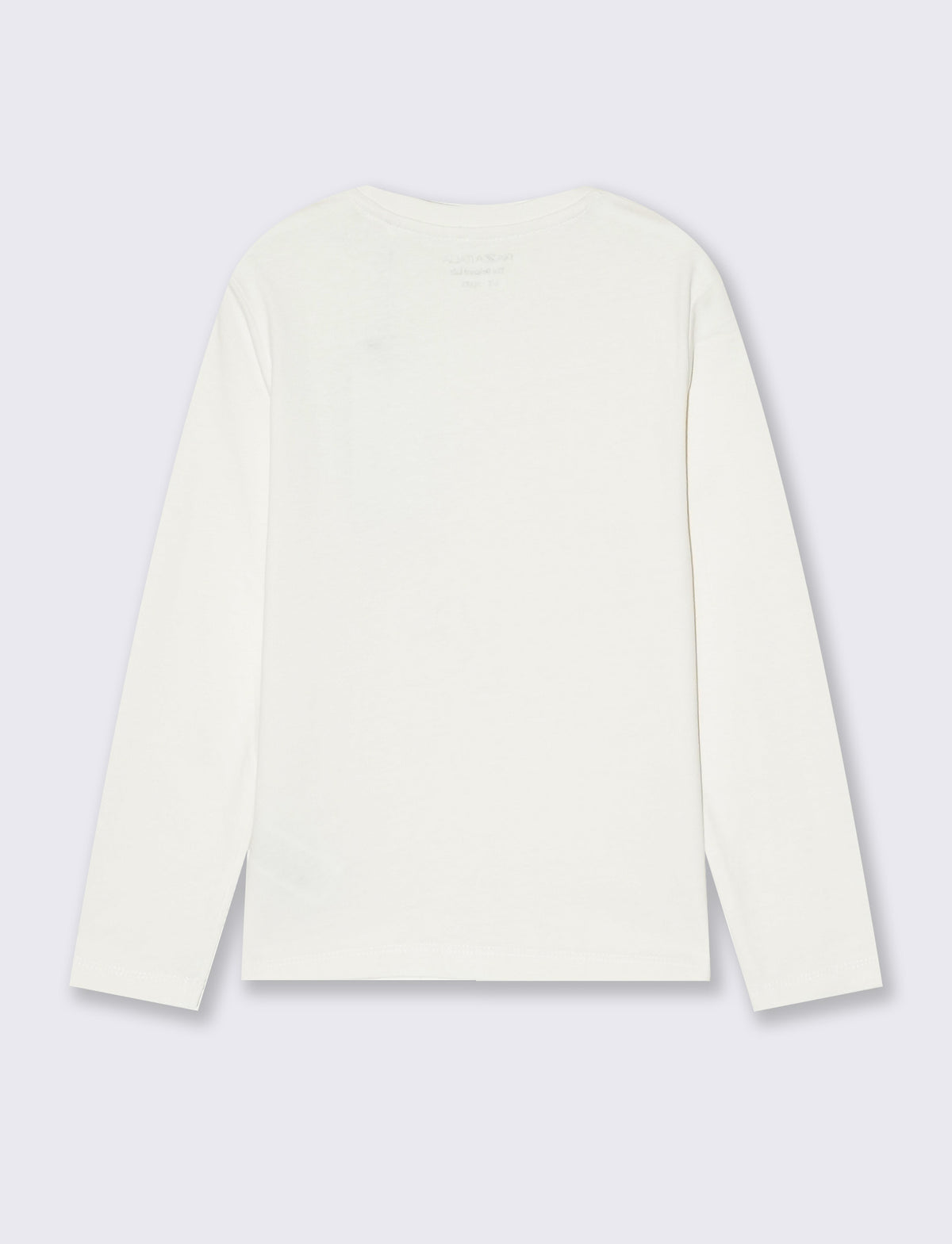 Long sleeve cotton t-shirt - White