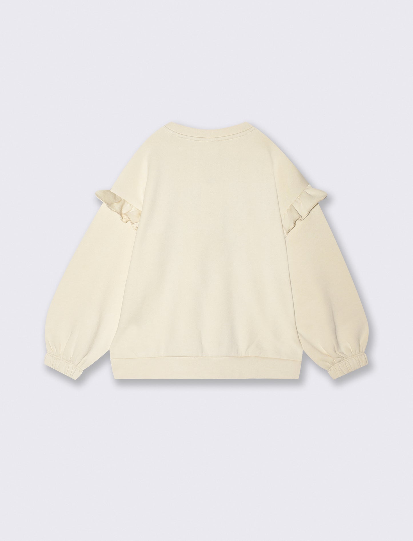 Winter sweatshirt with shiny sequins - Beige