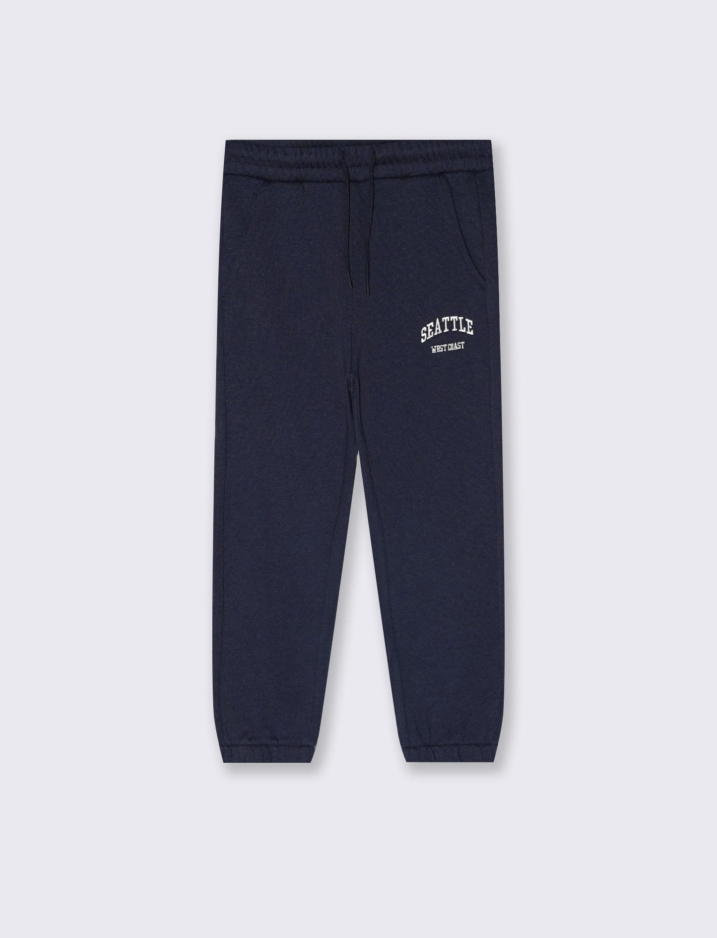 College joggers with embroidery and pockets - Blue