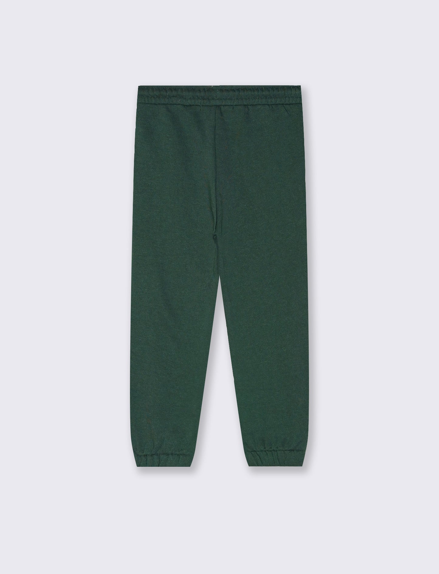 Jogger college con ricamo e tasche - Verde abete