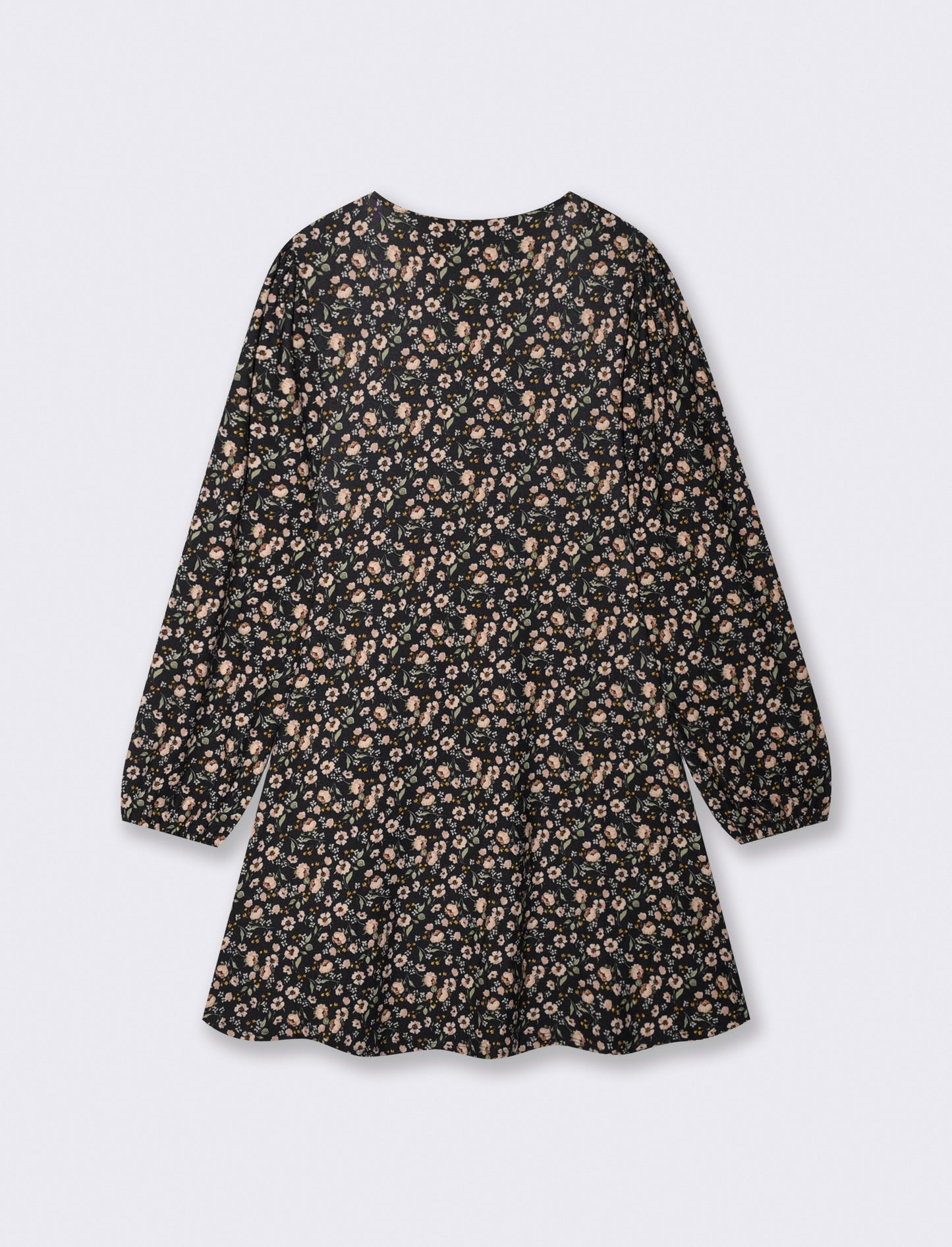 Vestito corto stampato con scollo a V - var 1