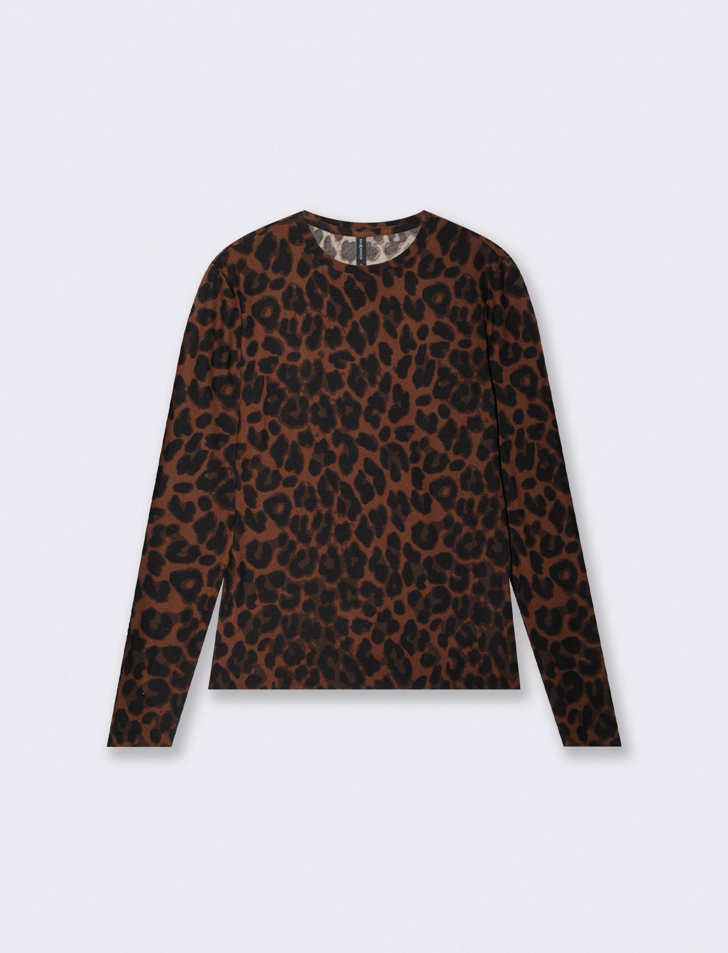 T-shirt manica lunga slim stampata - var 1