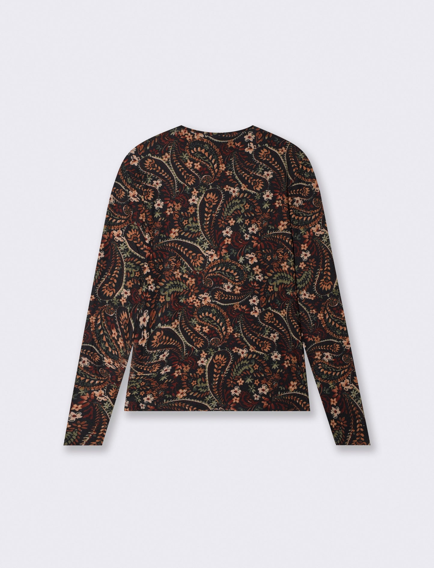 T-shirt manica lunga slim stampata - var 2