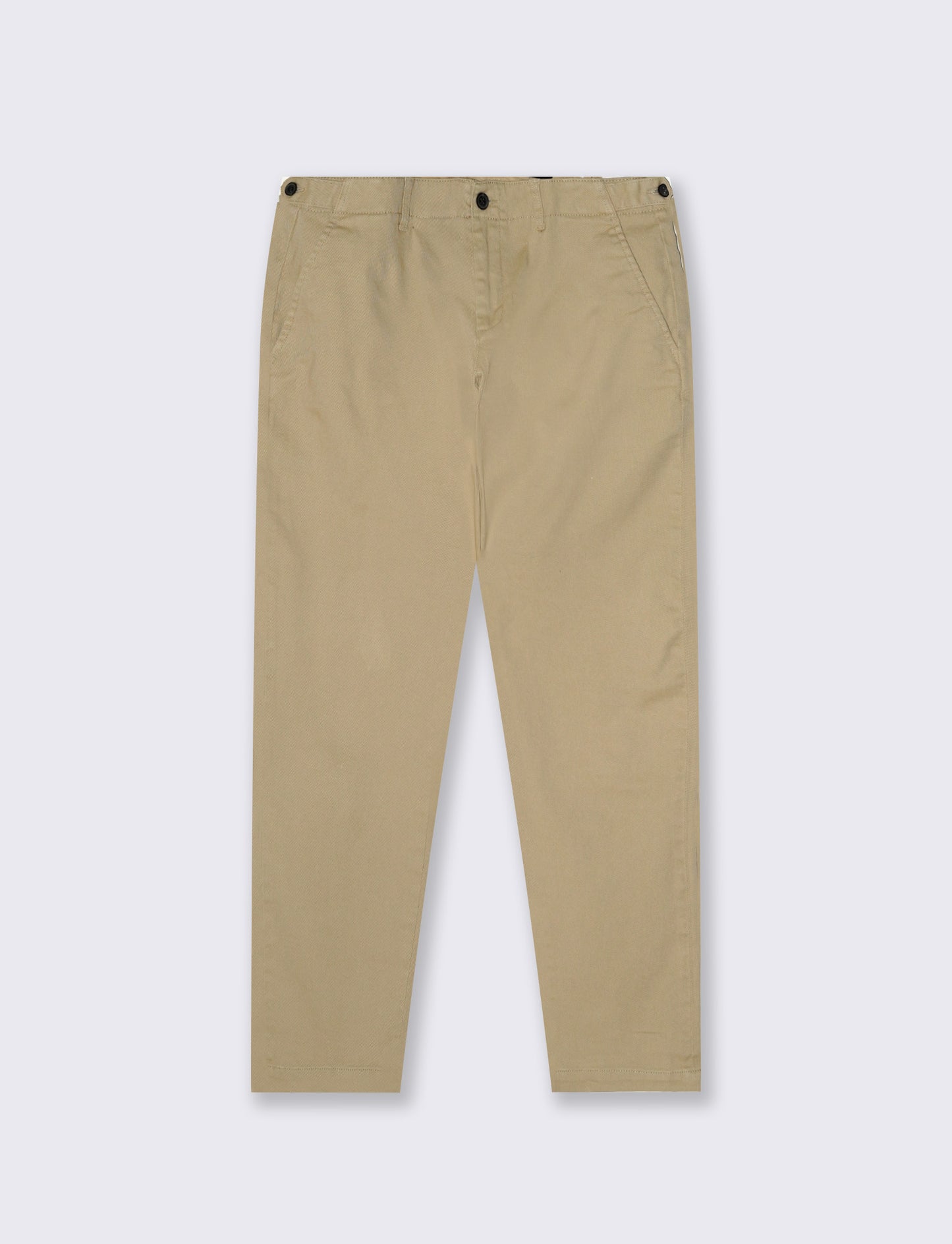 Pantaloni Chino Regular Fit in Twill - Beige