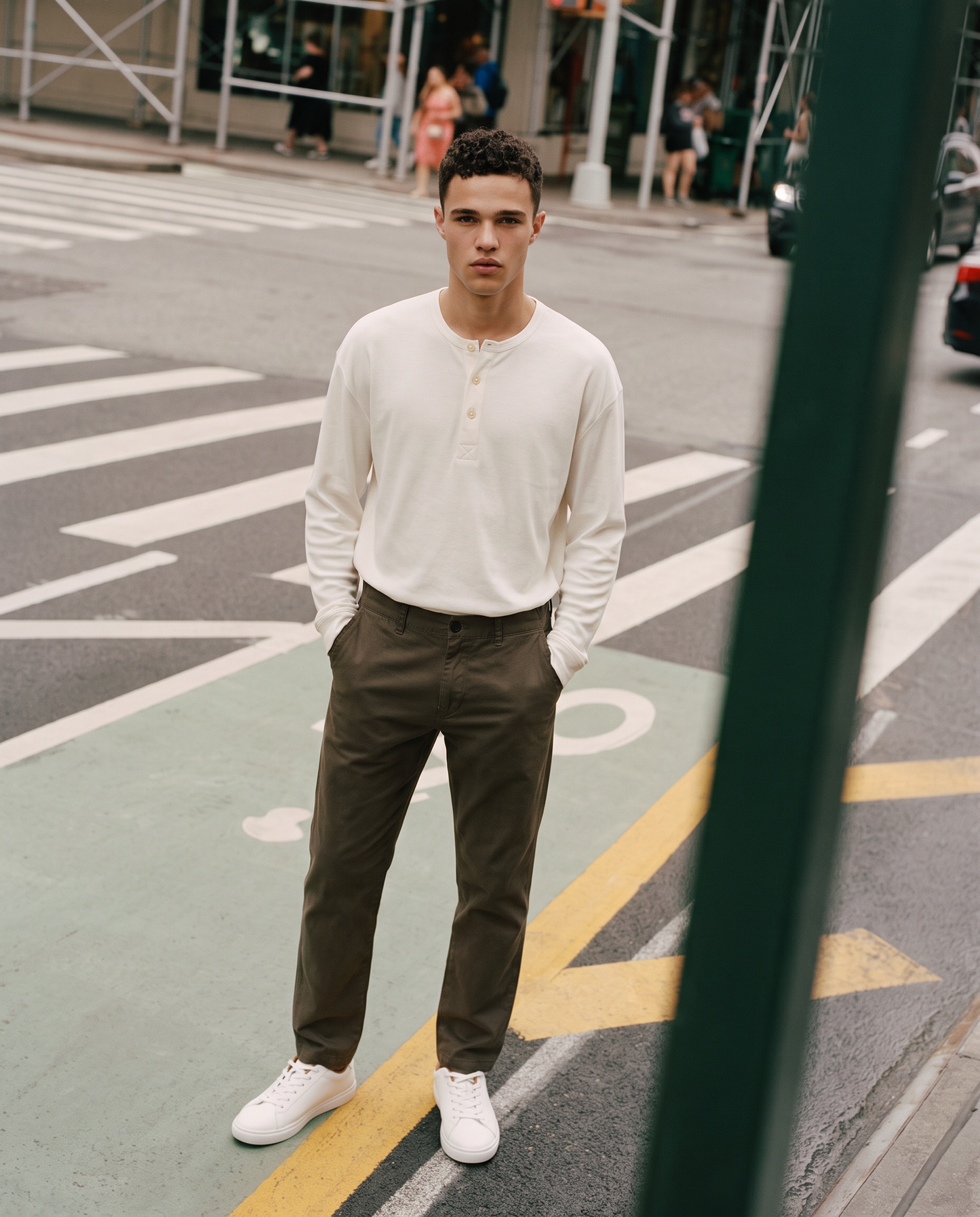 Regular Fit Twill Chino Pants - Grey