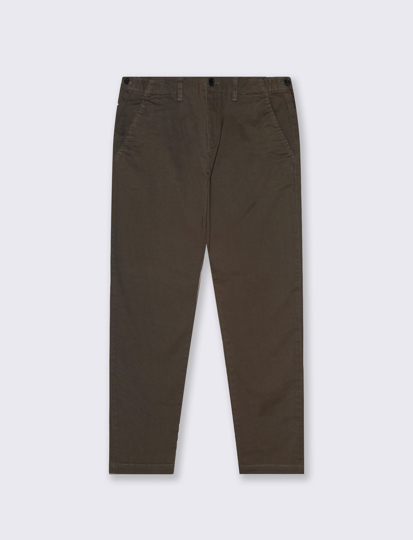 Regular Fit Twill Chino Pants - Grey