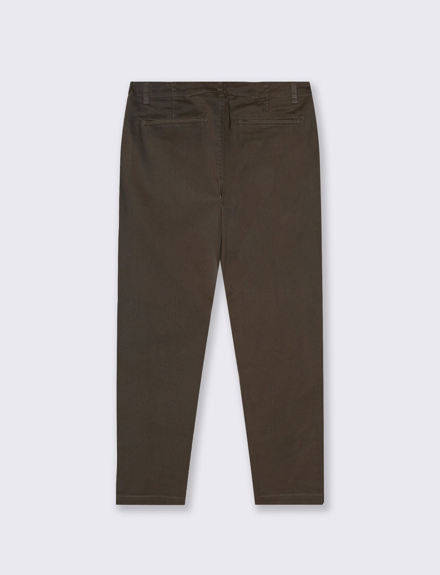 Regular Fit Twill Chino Pants - Grey