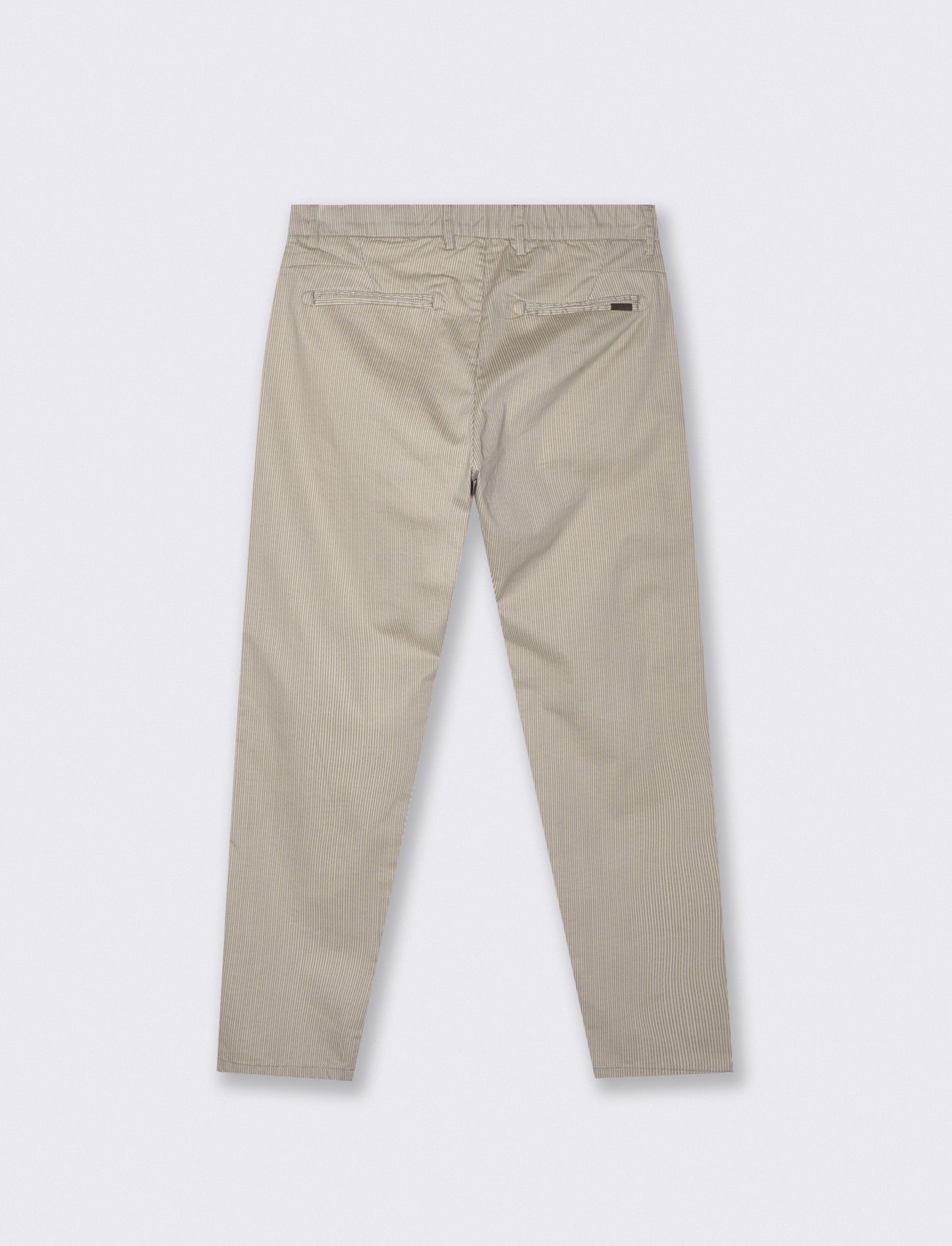 Pantaloni Chino Slim Fit a Righe - Beige