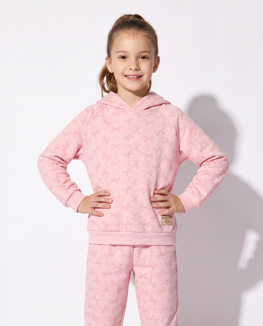 Soft Polycotton Hoodie - Pink