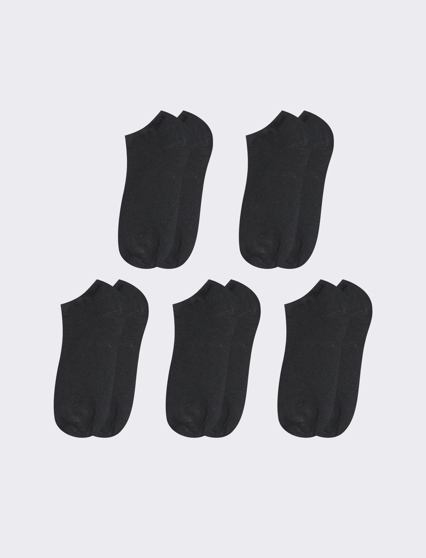 Calzini 5 Paia per Sneakers - Nero