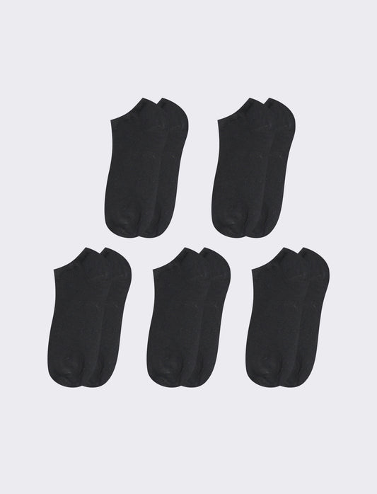 Calzini 5 Paia per Sneakers - Nero