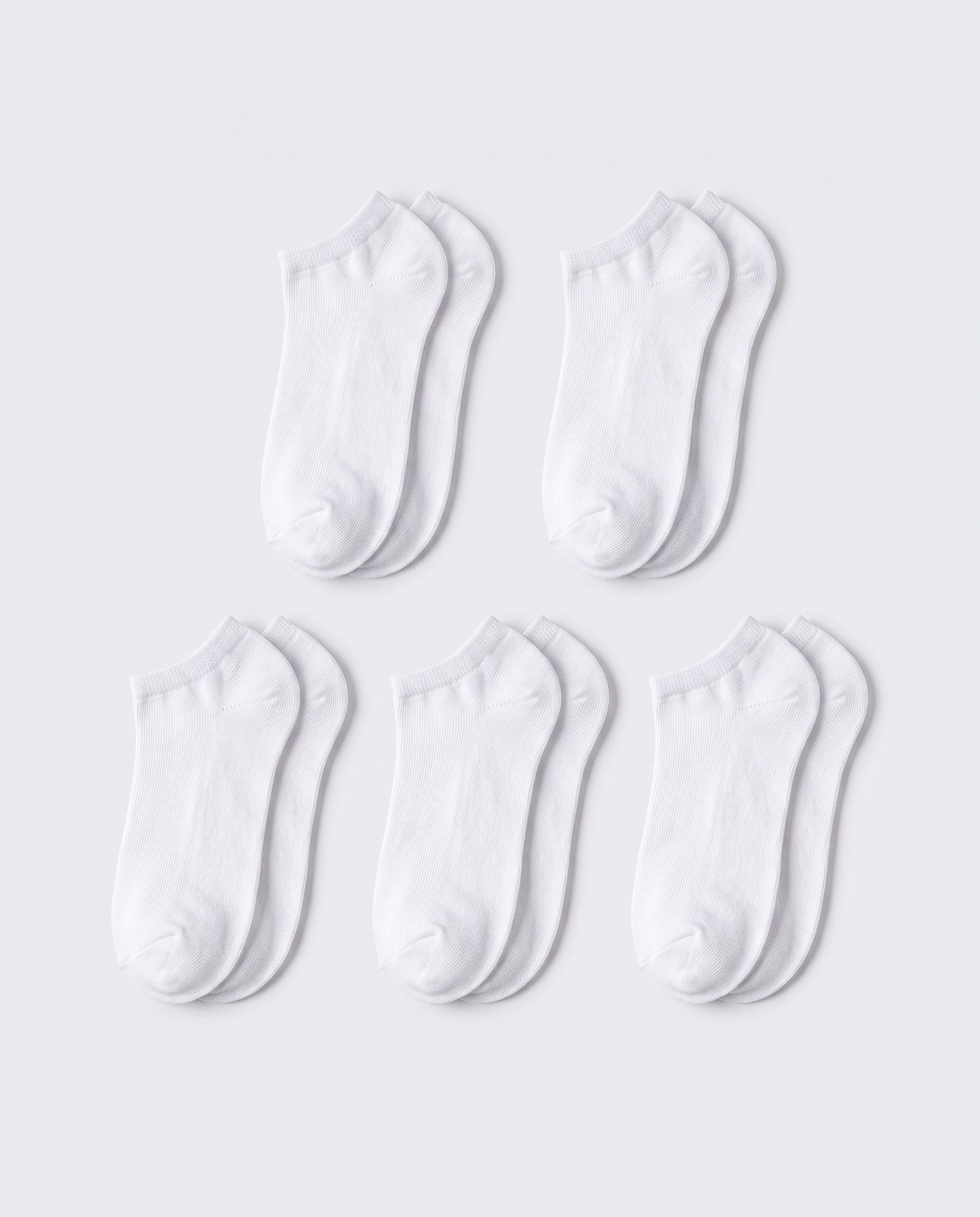 Calzini 5 Paia per Sneakers - Bianco
