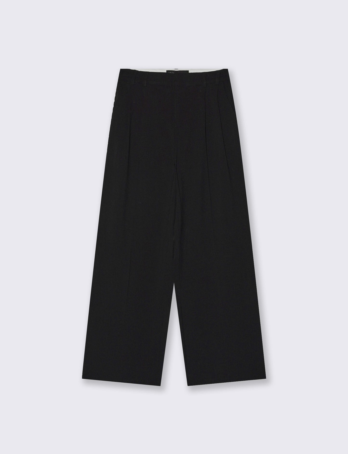 Pantaloni classici con pinches - Nero