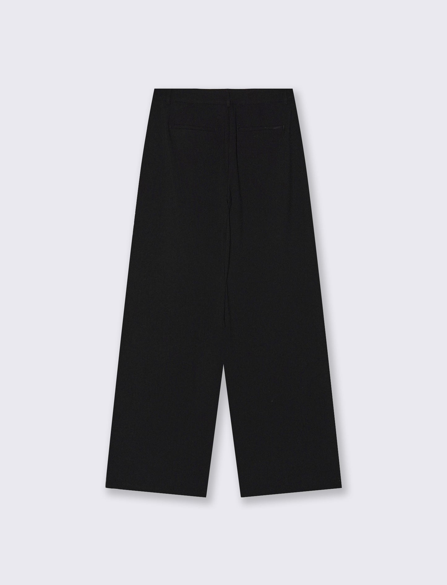 Pantaloni classici con pinches - Nero