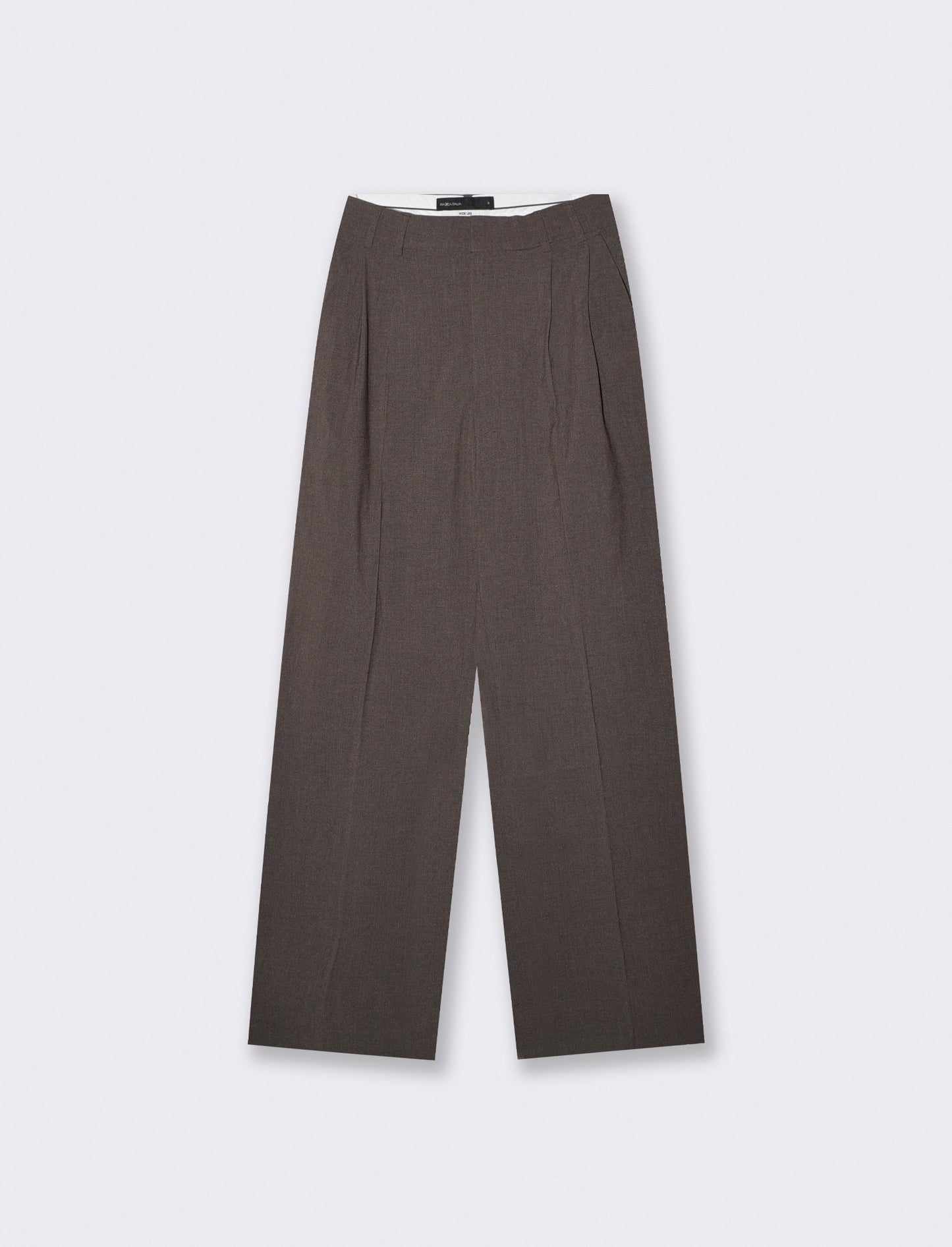 Pantaloni classici con pinches eleganti - Tortora melange