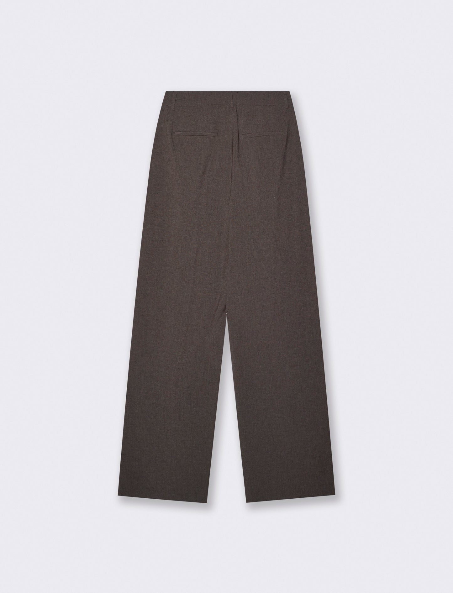 Pantaloni classici con pinches eleganti - Tortora melange