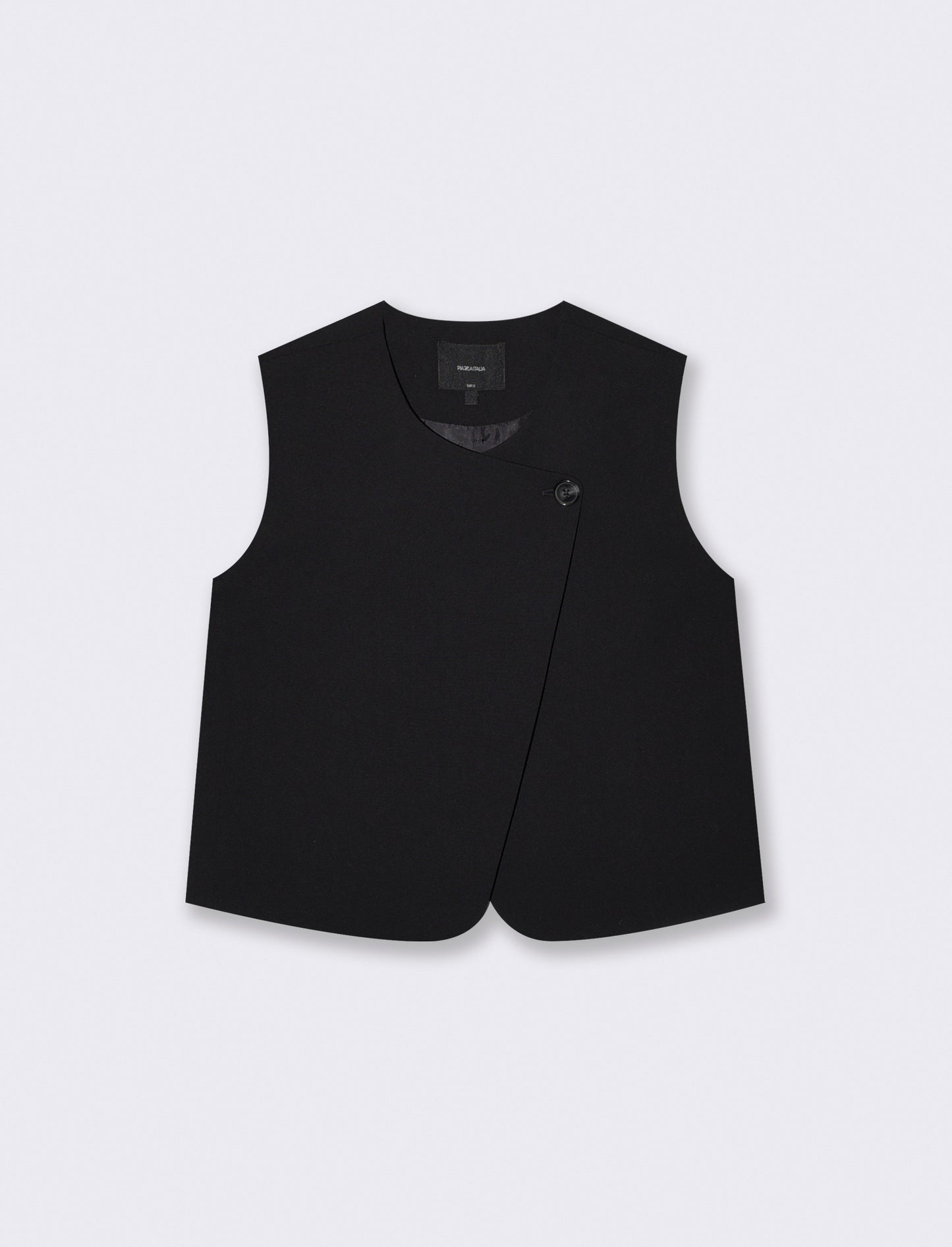 Gilet corto foderato elegante e versatile - Nero