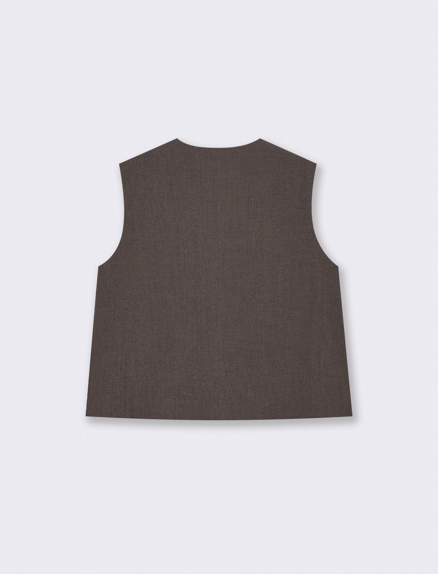 Gilet corto foderato elegante e versatile - Tortora melange