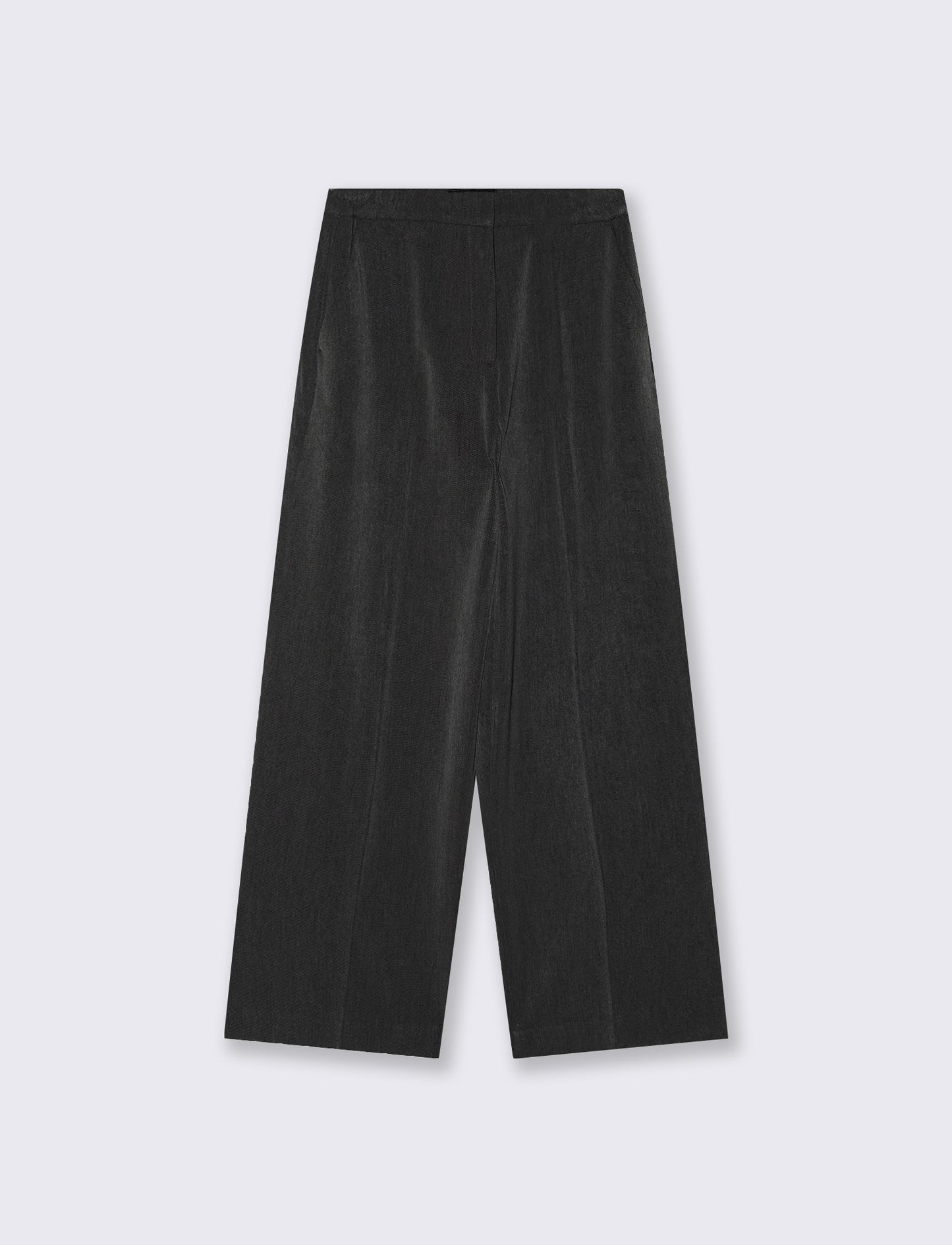 PANTALONE WIDE LEG - Grigio mel.