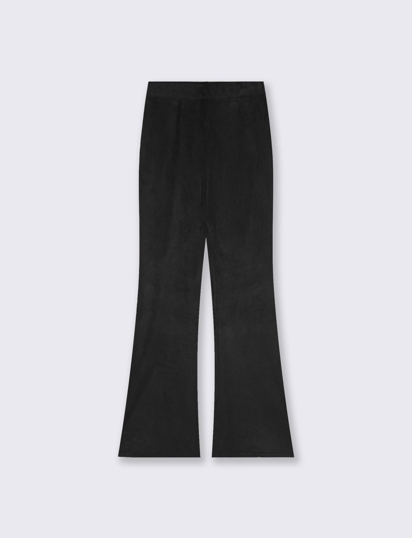 Comfort Waist Flare Elastic Pants - Black