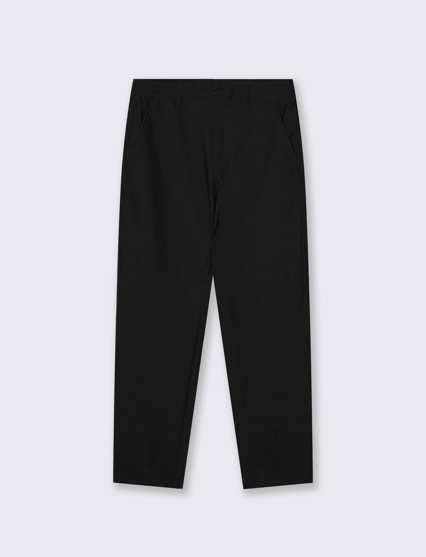 Pantaloni Chino Jogger in Nylon Elasticizzato - Nero