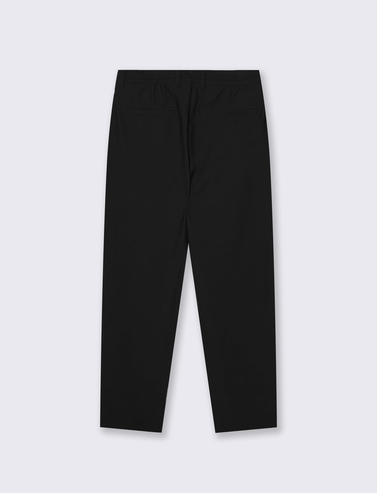 Pantaloni Chino Jogger in Nylon Elasticizzato - Nero