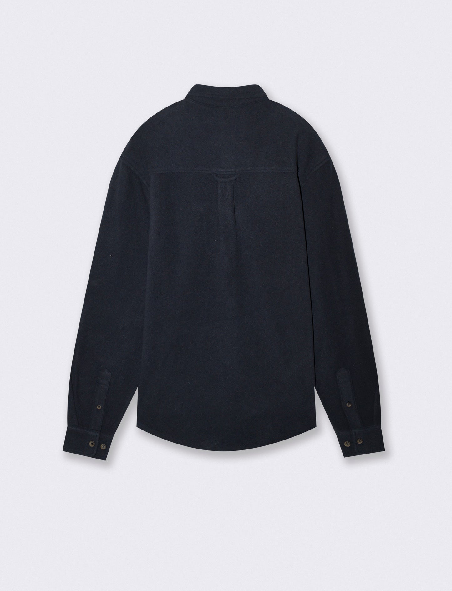 Button-down Fleece Shirt Regular Fit - Blue