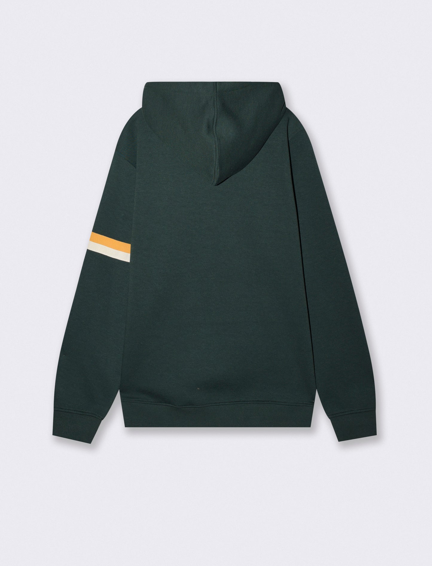Felpa cappuccio cardigan con tasche e patch - Verde scuro