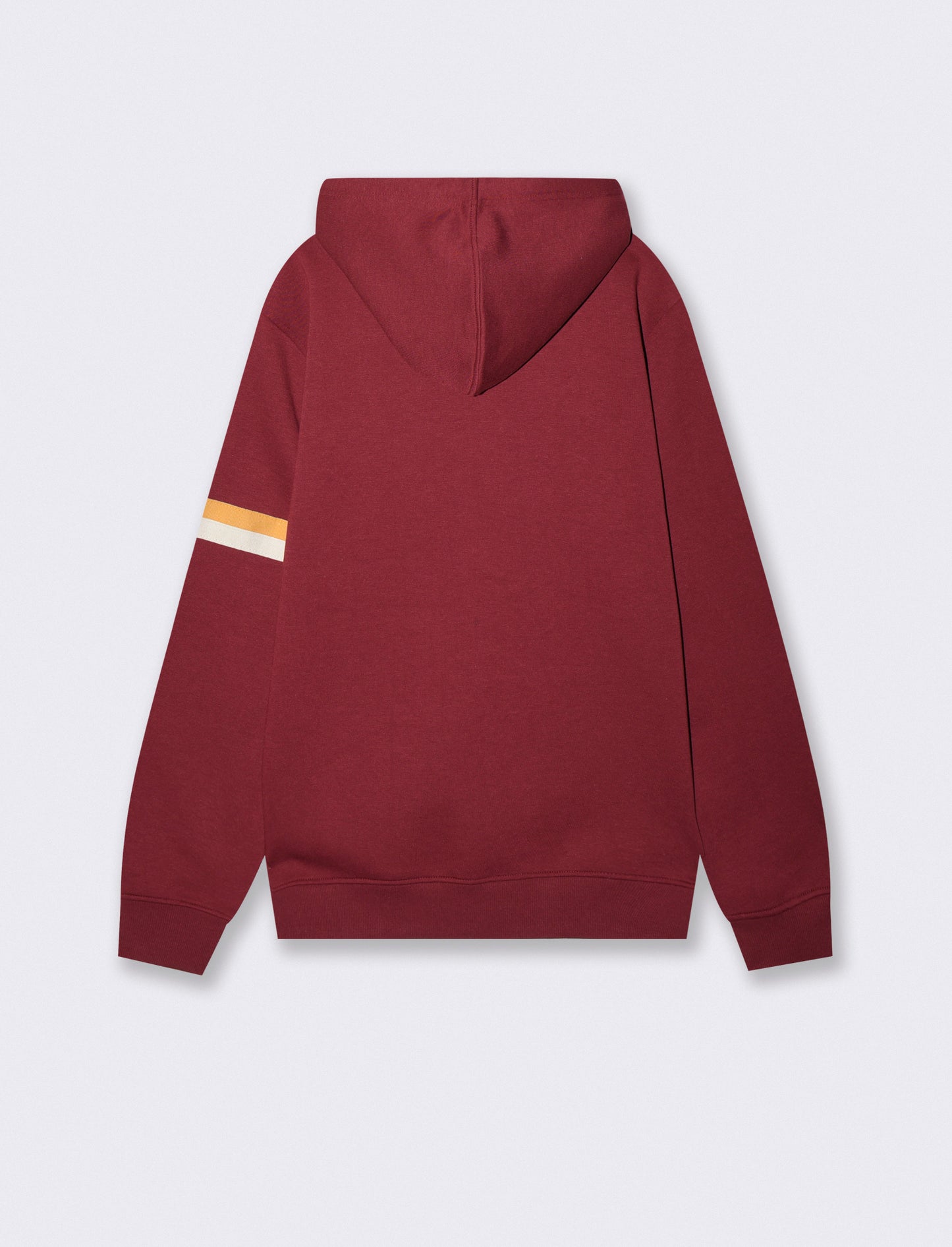 Felpa cappuccio cardigan con tasche e patch - Bordeaux