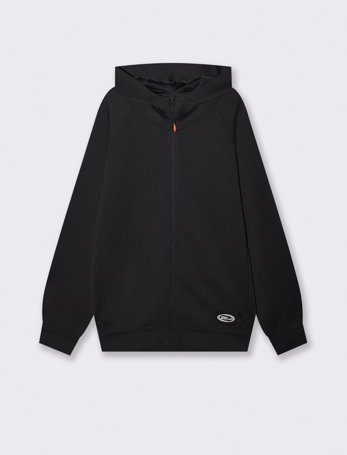 Felpa Cappuccio Cardigan Interlock Set - Nero