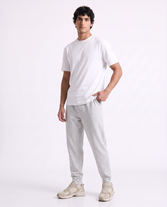 Interlock Jogger Pants with Pockets - Grey