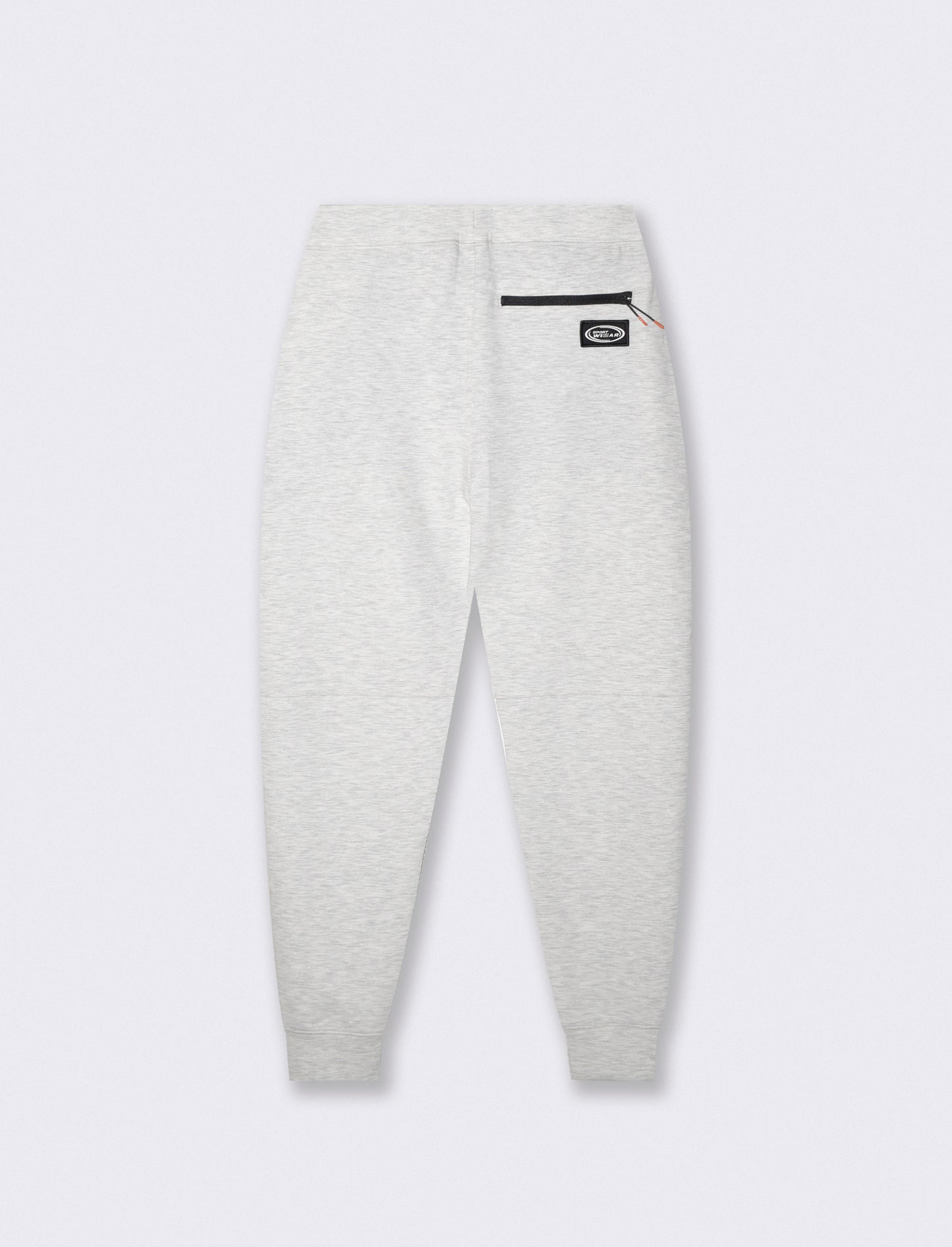 Pantaloni Jogger Interlock con Tasche - Grigio chiaro mel.