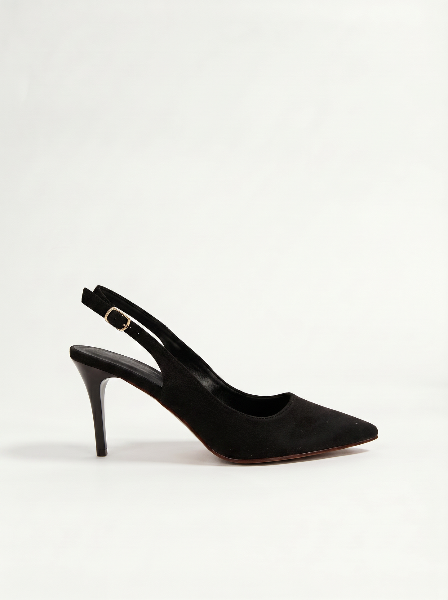 Slingback tacco a spillo in 3 varianti - Nero