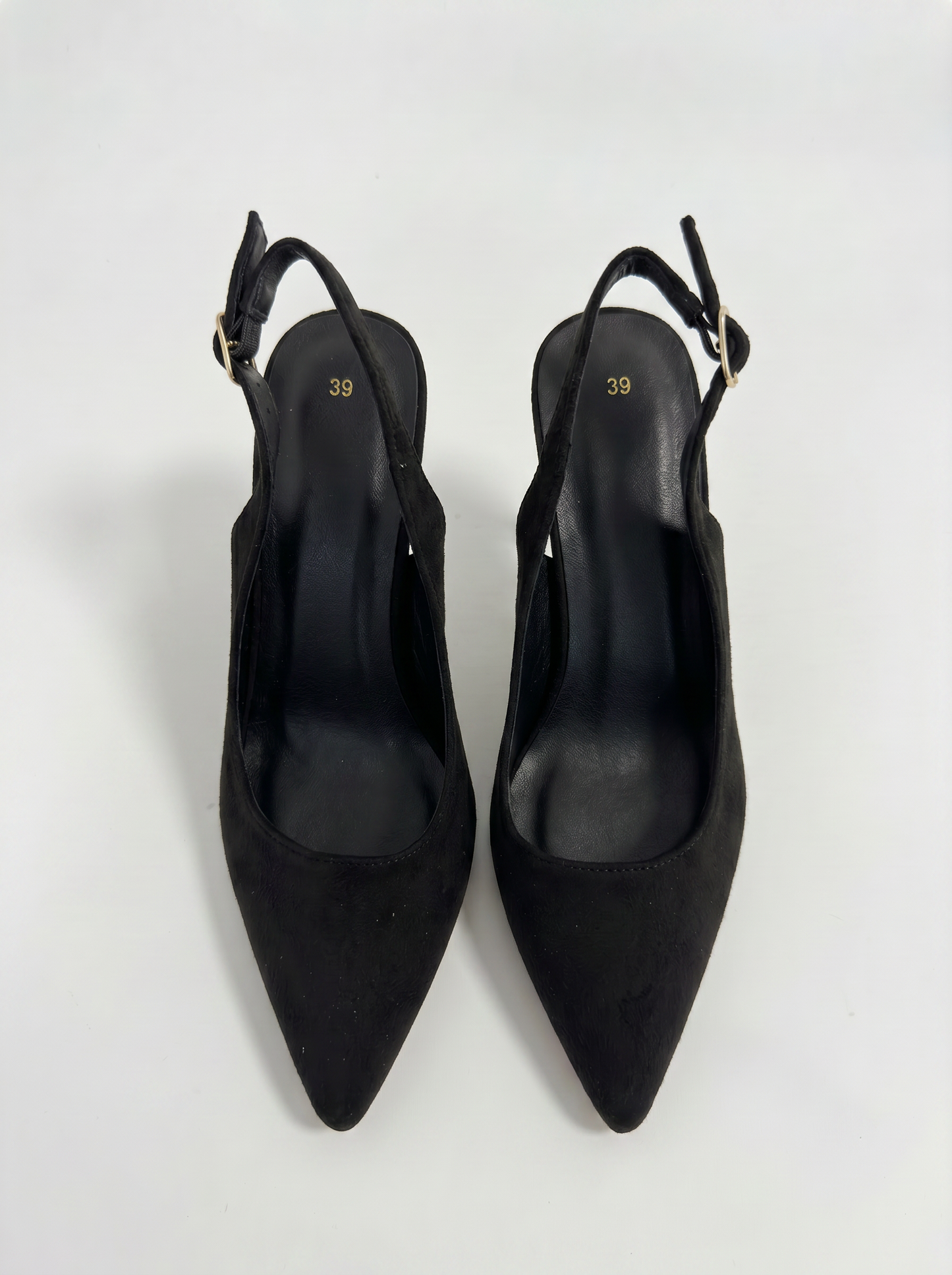 Slingback tacco a spillo in 3 varianti - Nero