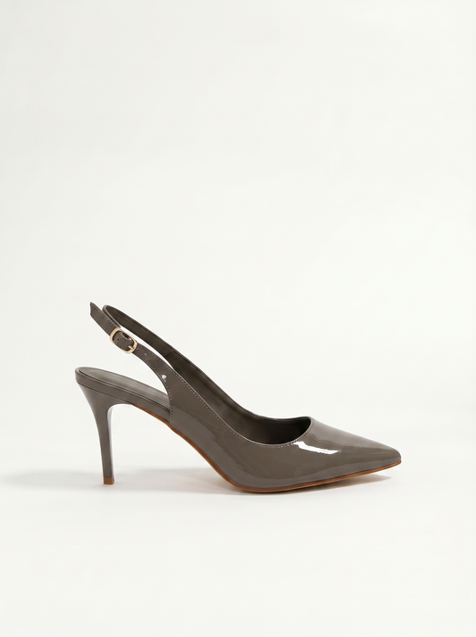 Slingback tacco a spillo in 3 varianti - Grigio