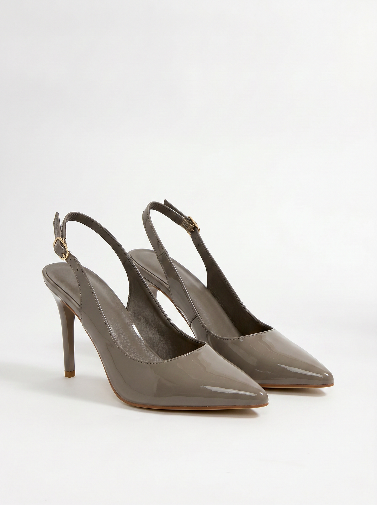Slingback tacco a spillo in 3 varianti - Grigio
