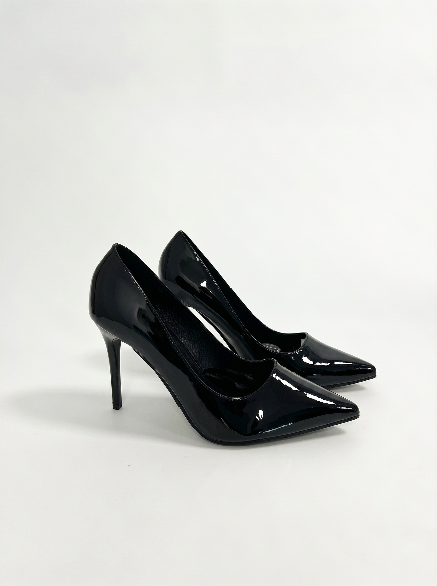 Black patent leather pumps 100 mm heel - Black