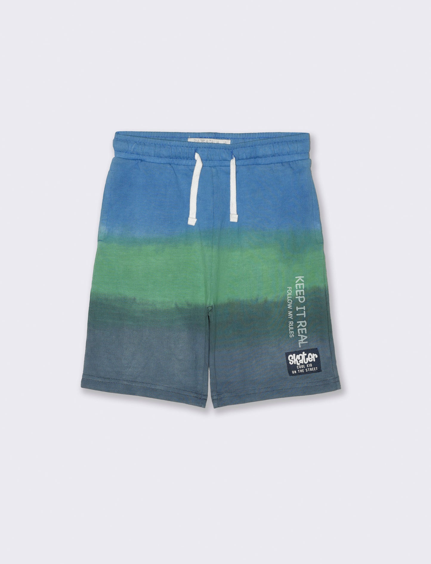 Bemuda in cotone tie and dye da bambino - Fantasia
