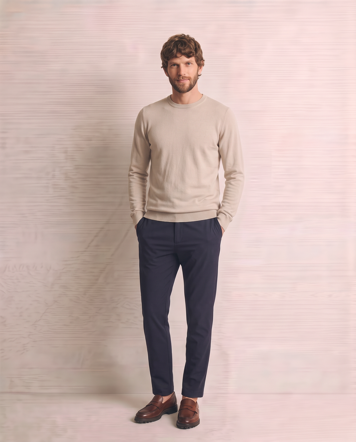 Slim Fit Comfort Chino Jogger Pants - Blue