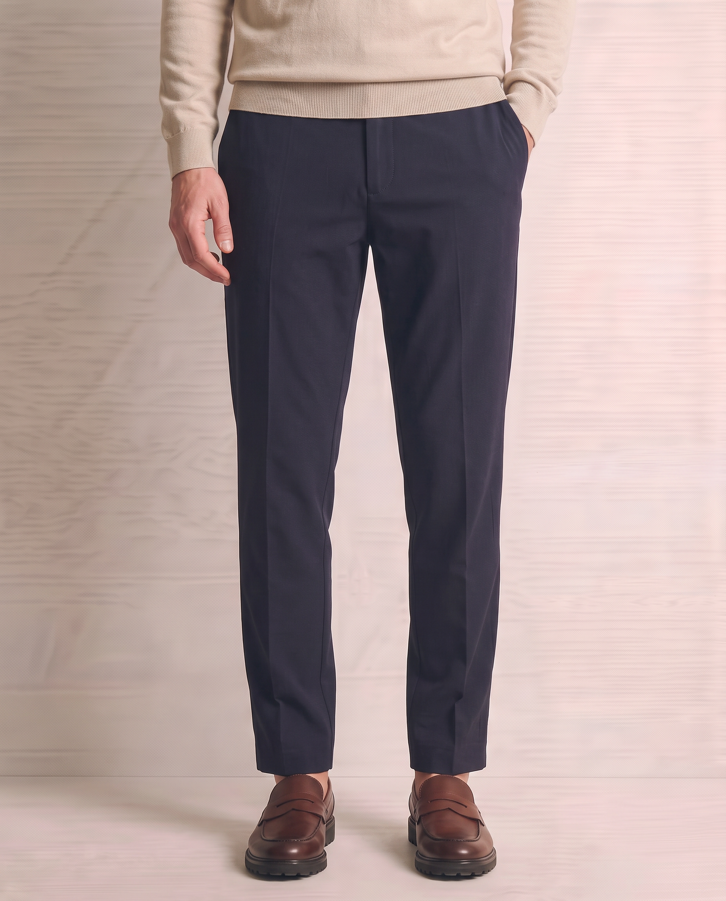 Slim Fit Comfort Chino Jogger Pants - Blue