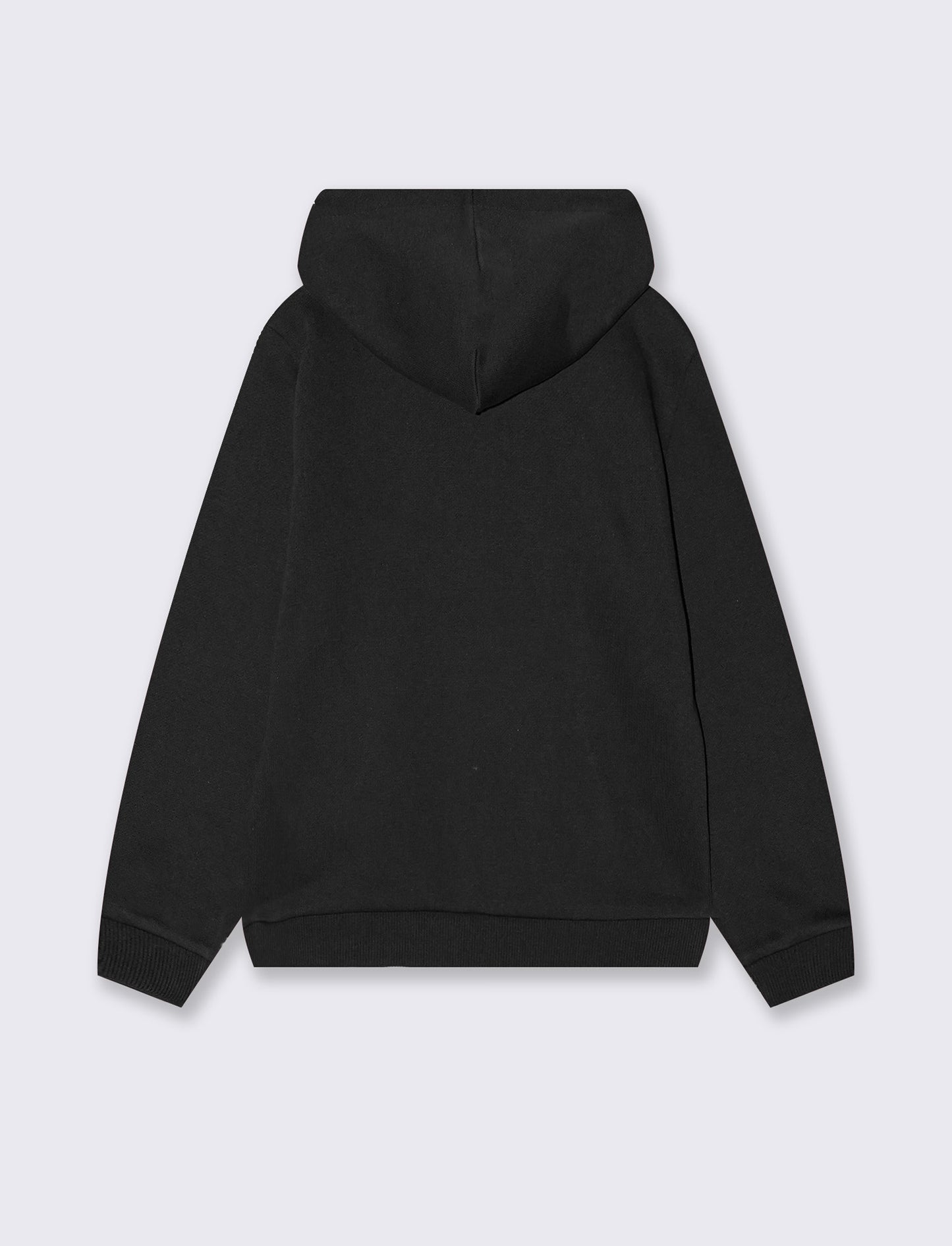 Trendy hoodie with pouch pocket - Black