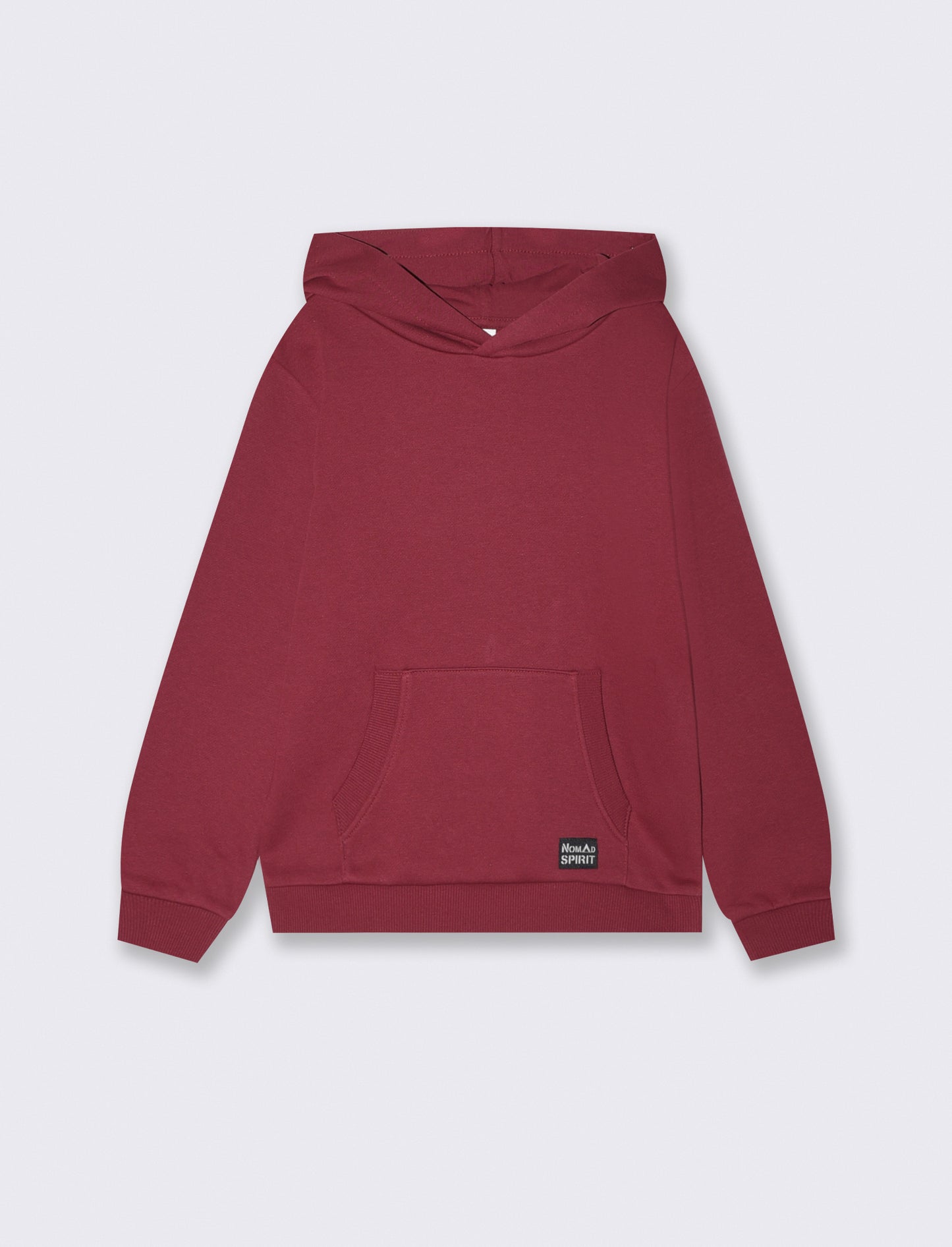Trendy hoodie with pouch pocket - Red
