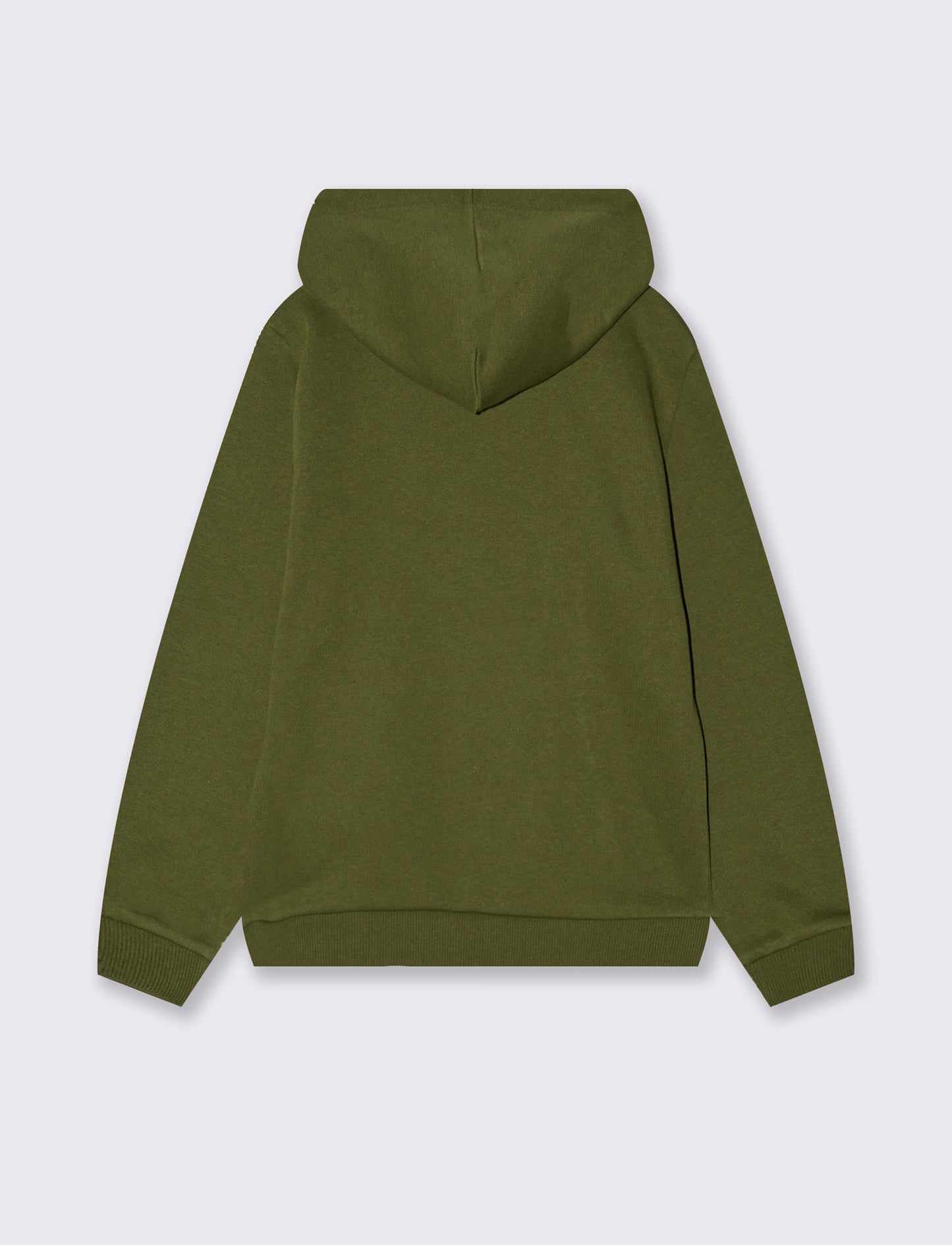 Felpa con cappuccio e marsupio trendy - Verde militare