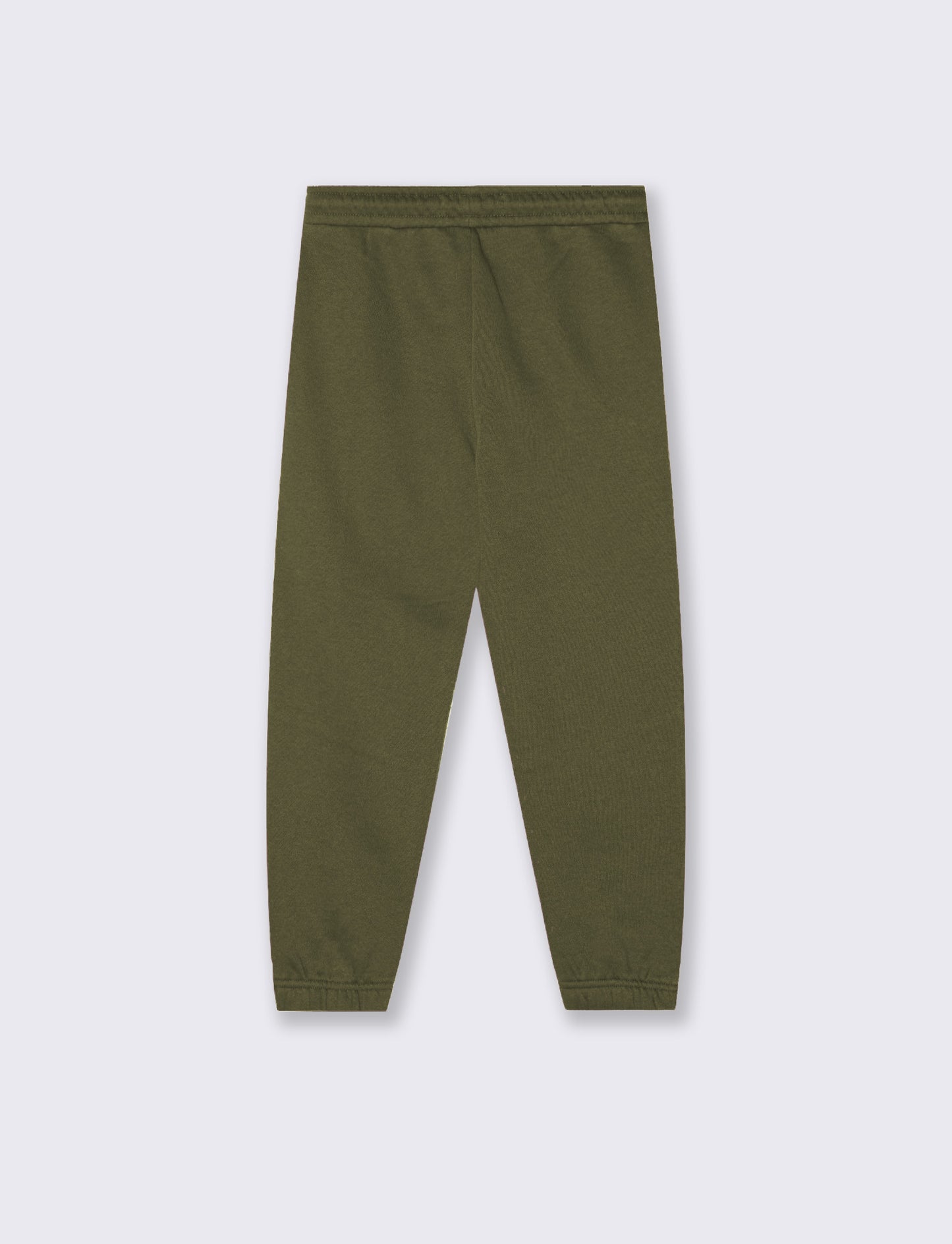 Jogger in Felpa con Coulisse e Patch - Verde militare