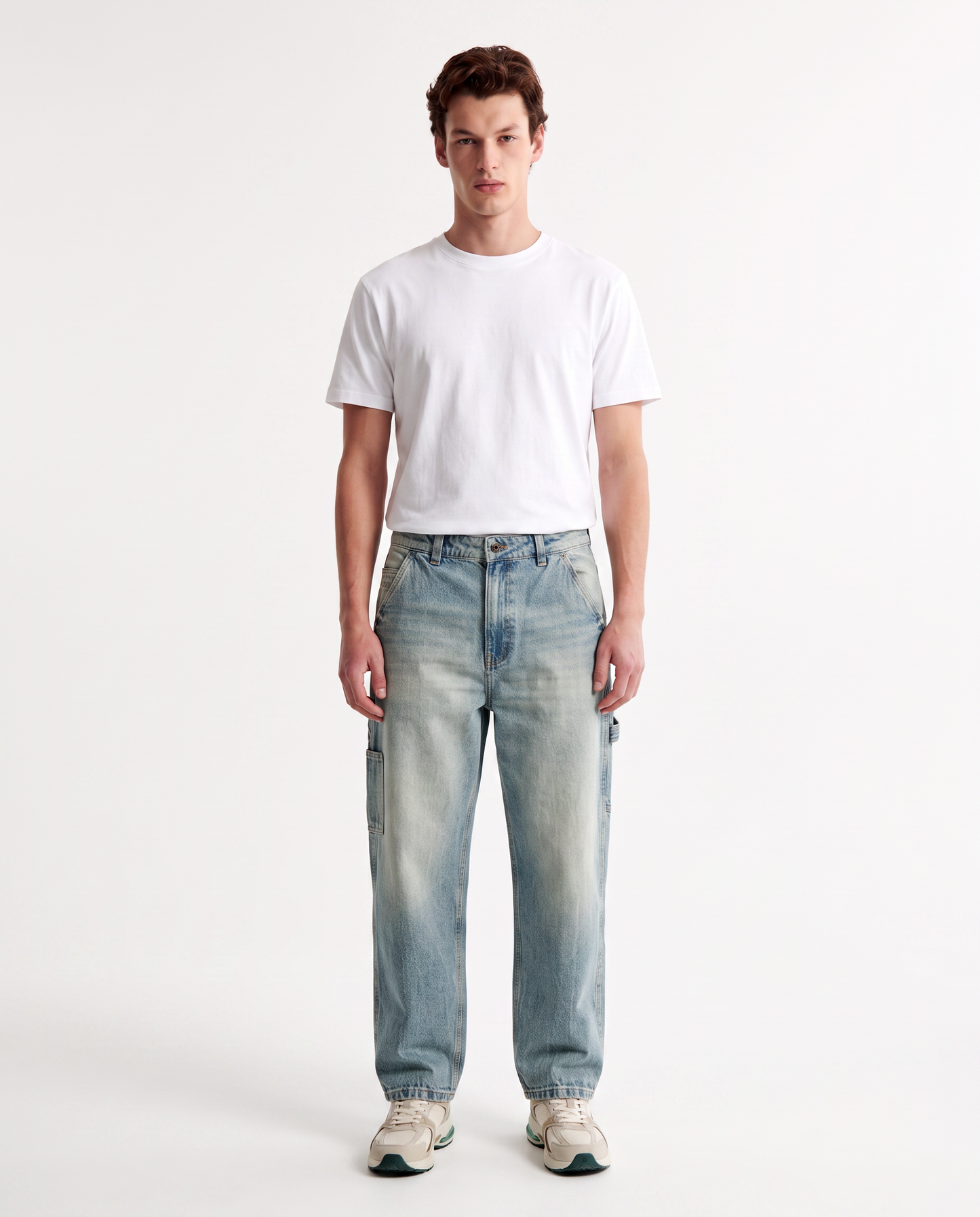 Jeans Baggy Carpenter Fit Blu Chiaro - Denim