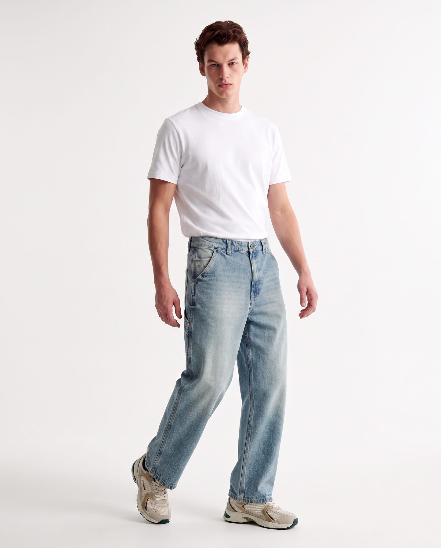 Jeans Baggy Carpenter Fit Blu Chiaro - Denim