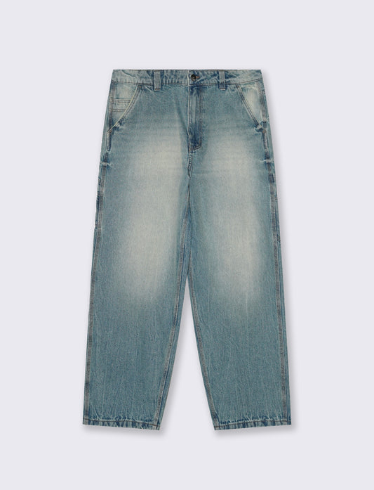 Jeans Baggy Carpenter Fit Blu Chiaro - Denim